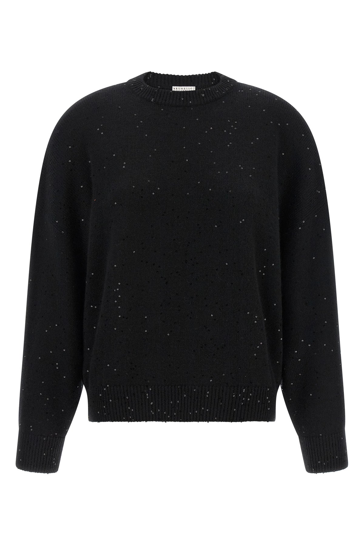 diamante cashmere and silk sweater