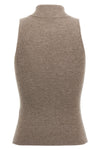 sparkling lightweight ribbed cashmere knit top