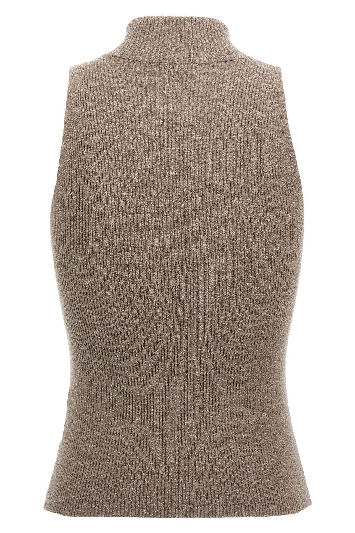 sparkling lightweight ribbed cashmere knit top