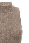 sparkling lightweight ribbed cashmere knit top