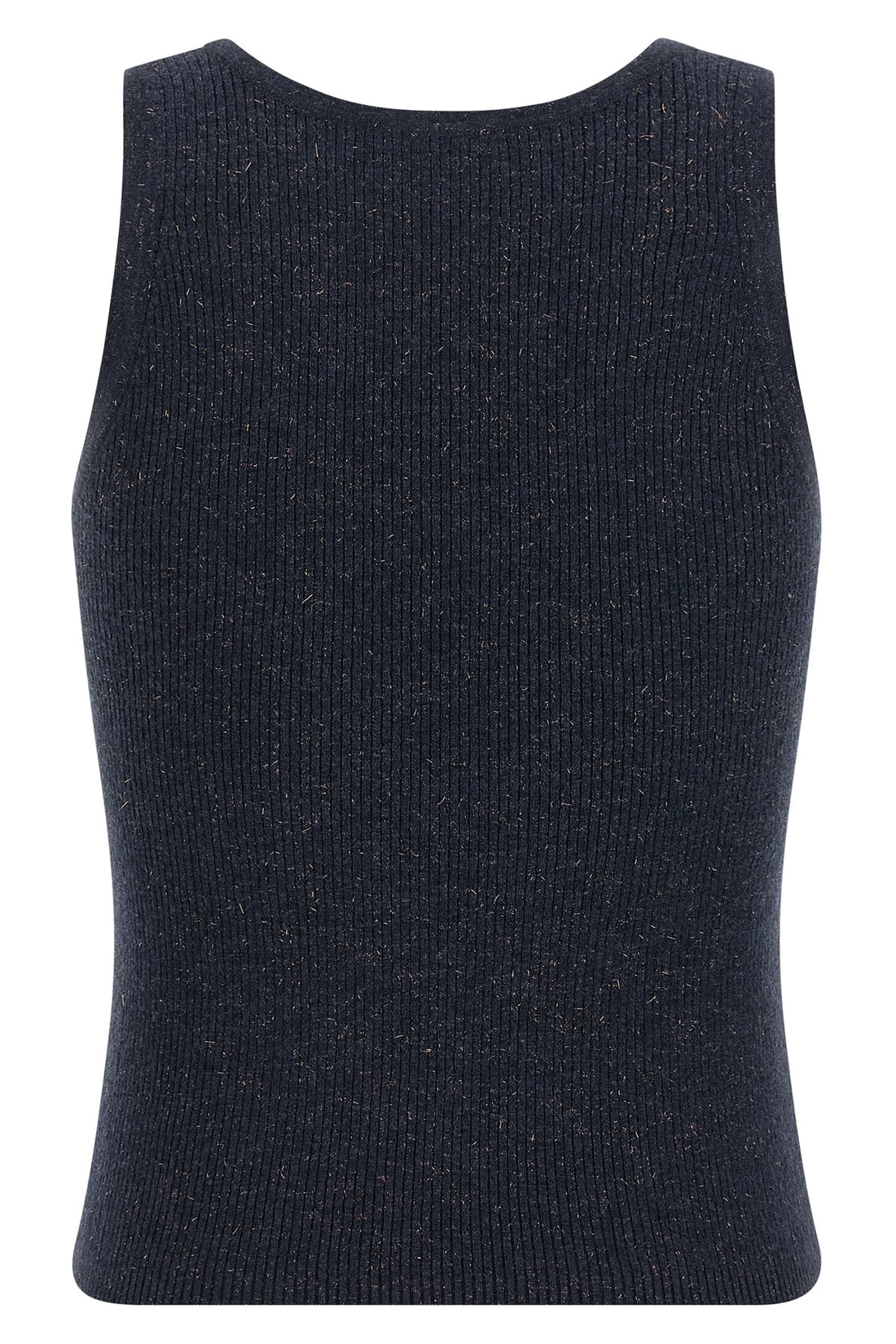 BRUNELLO CUCINELLI L sparkling ribbed cashmere tank top woven