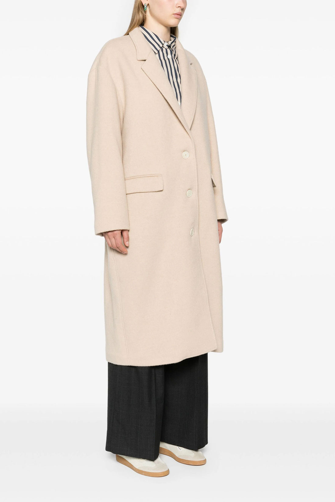 ISABEL MARANT 34 efezia single-breasted wool blend coat