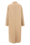 efezia single-breasted wool blend coat