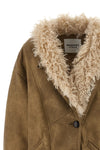 clea suede effect fabric jacket