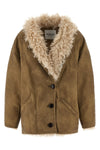 clea suede effect fabric jacket