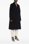 elise double-breasted wool blend long coat