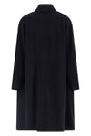 elise double-breasted wool blend long coat