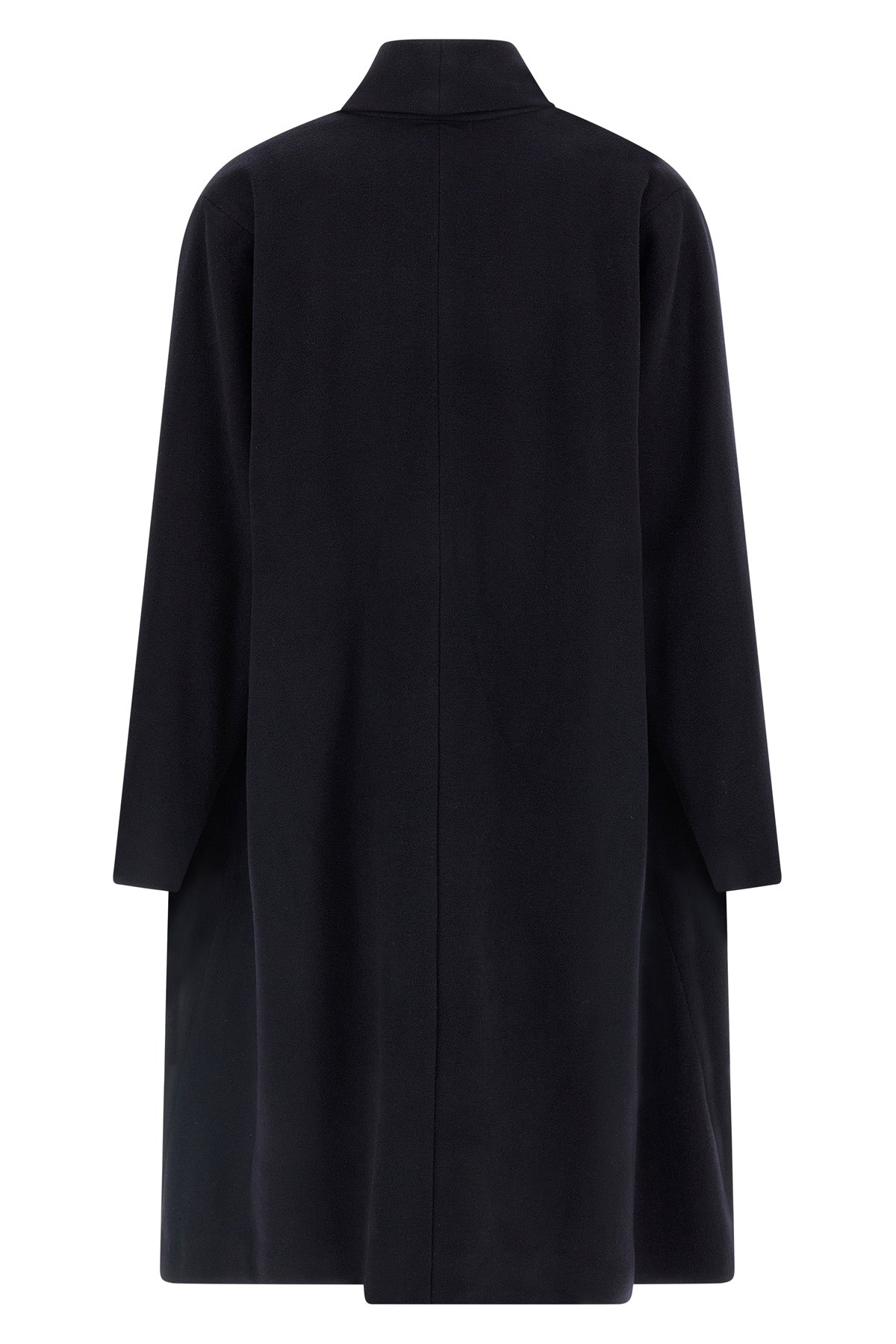 elise double-breasted wool blend long coat