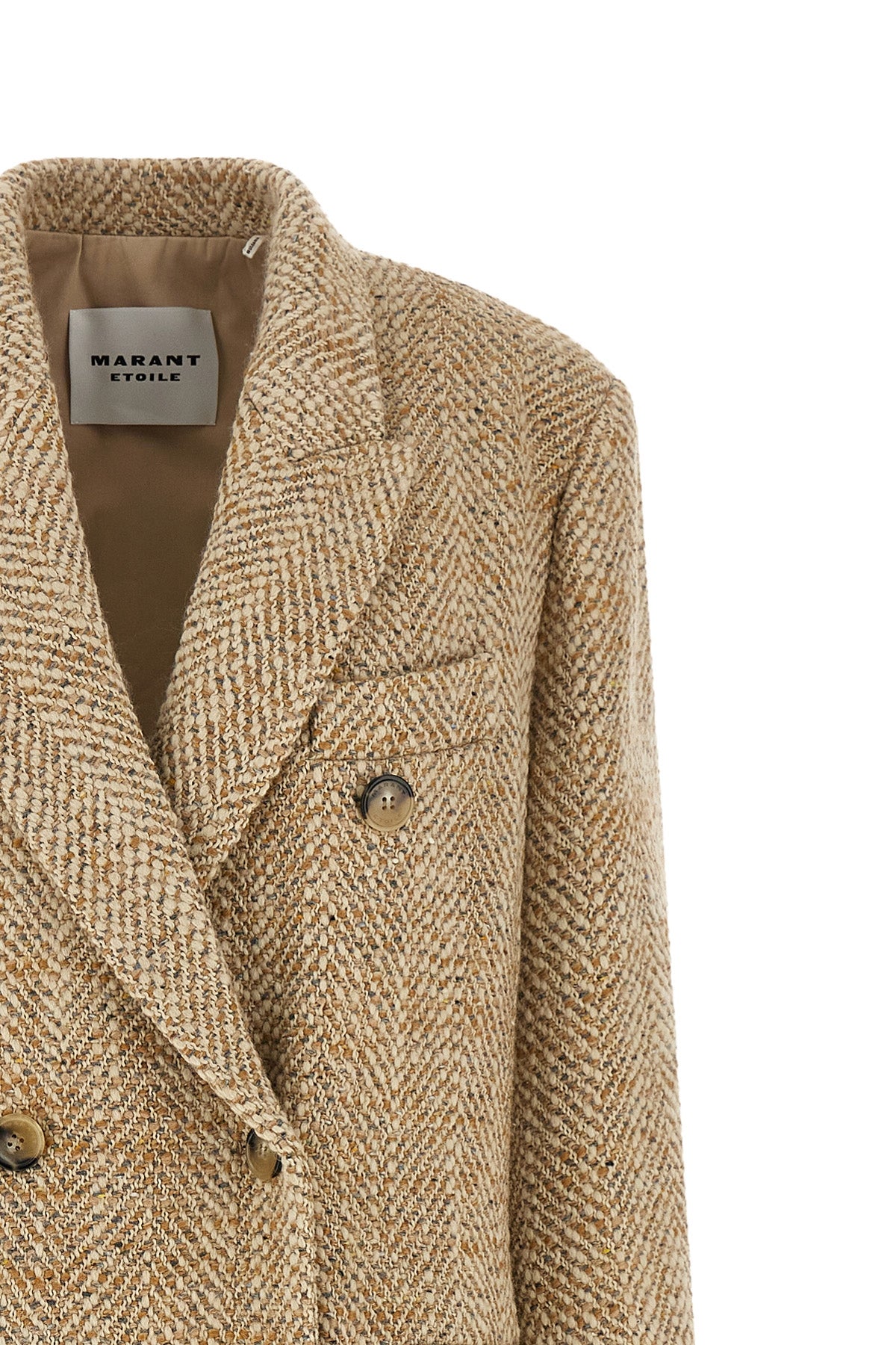 the marant etoile pilda coat defines the codes of tailored outerwear through a s