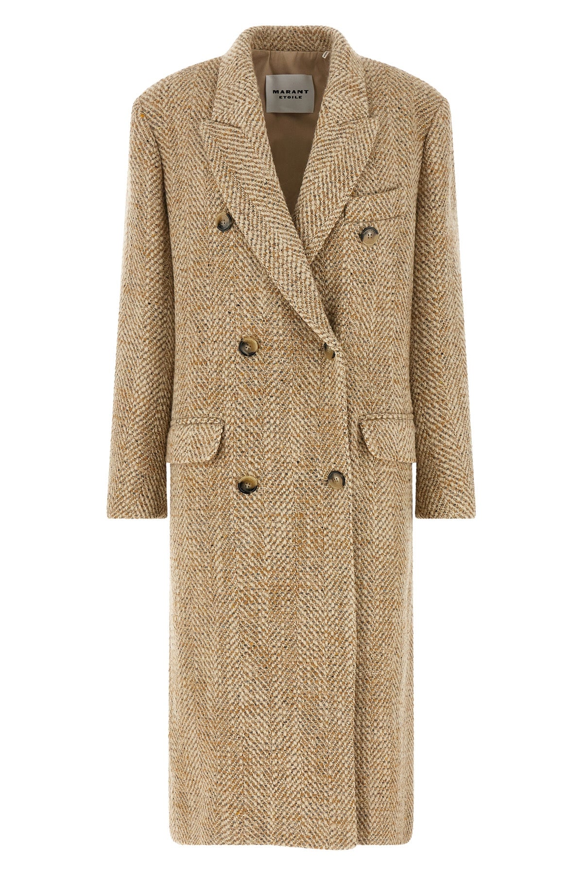 the marant etoile pilda coat defines the codes of tailored outerwear through a s