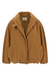 the isabel marant volinda jacket features a voluminous cocoon silhouette made of