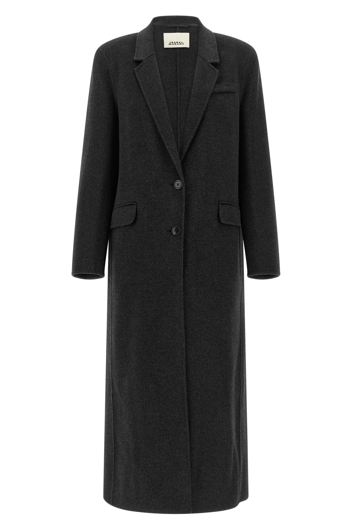 the isabel marant clesa coat defines sartorial precision through a structured si