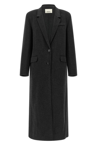 the isabel marant clesa coat defines sartorial precision through a structured si