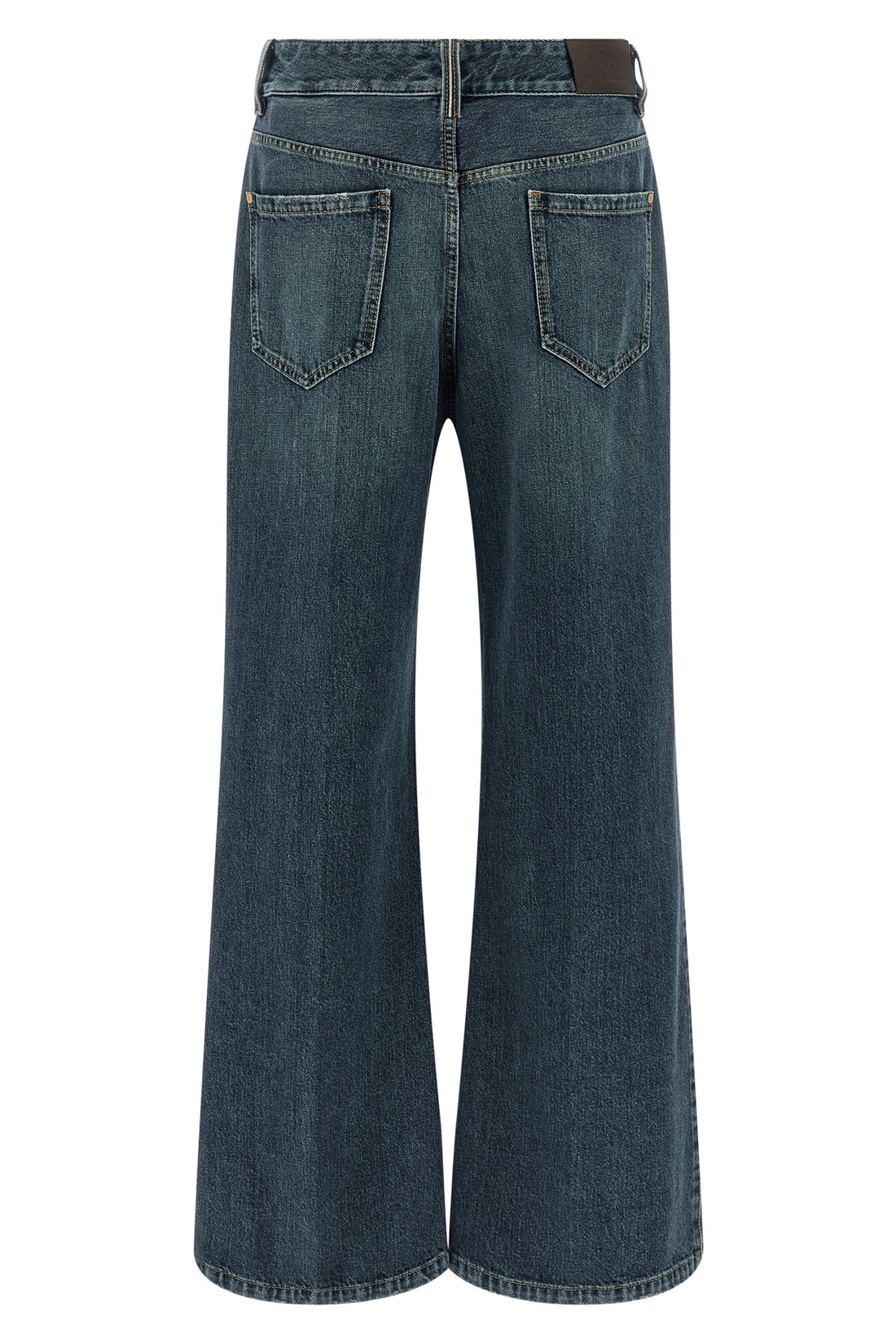 BRUNELLO CUCINELLI 40 contemporary loose used-effect authentic stone washed denim jeans