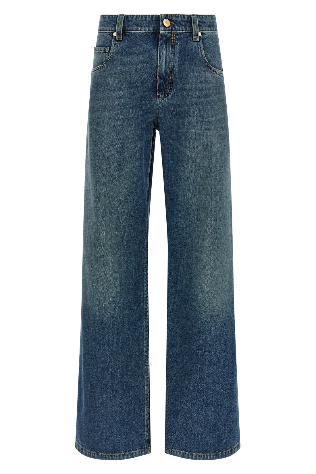 BRUNELLO CUCINELLI 42 stonewashed cotton denim jeans