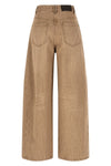 wide vintage effect denim jeans