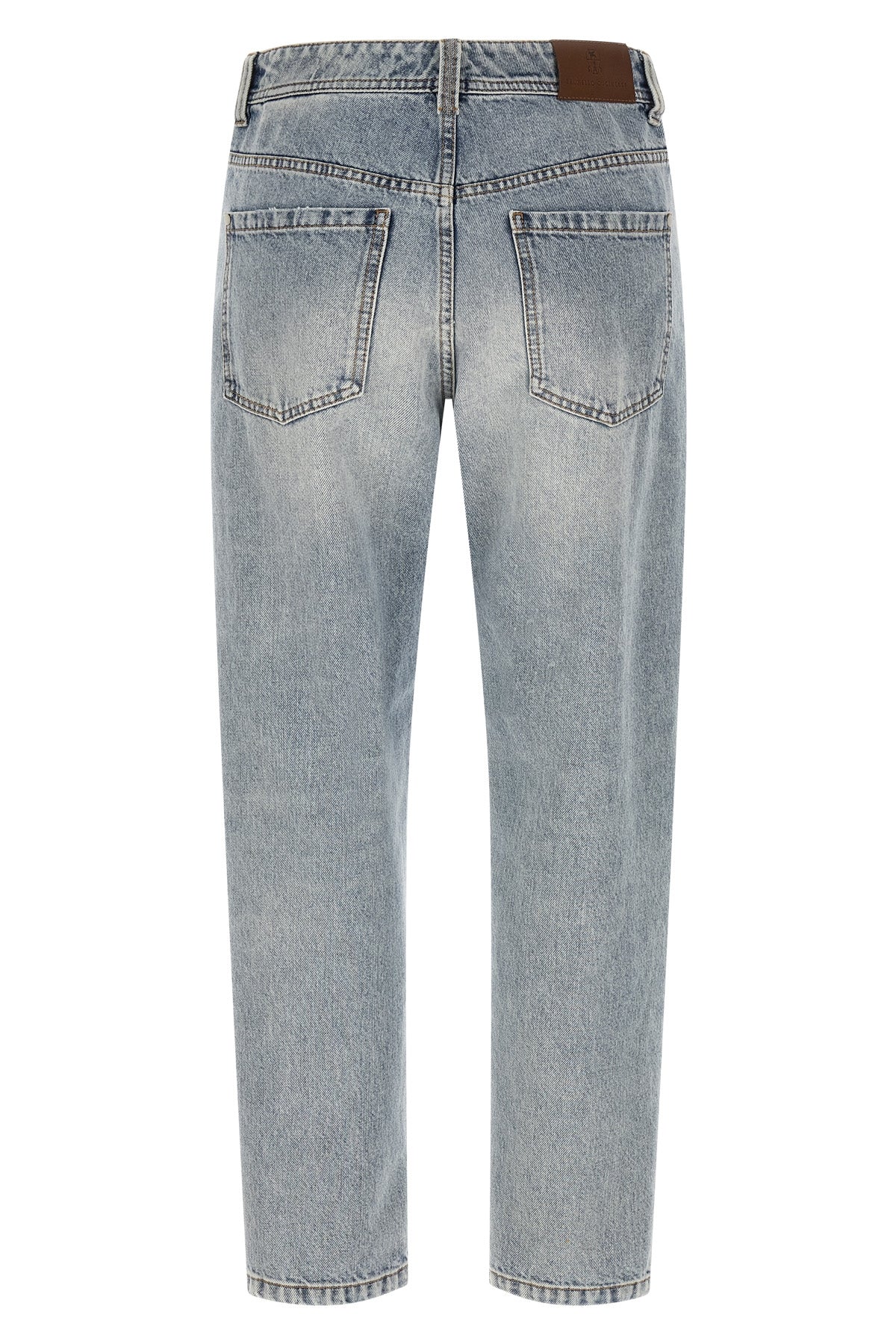 baggy tapered authentic denim jeans
