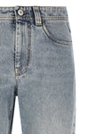 baggy tapered authentic denim jeans