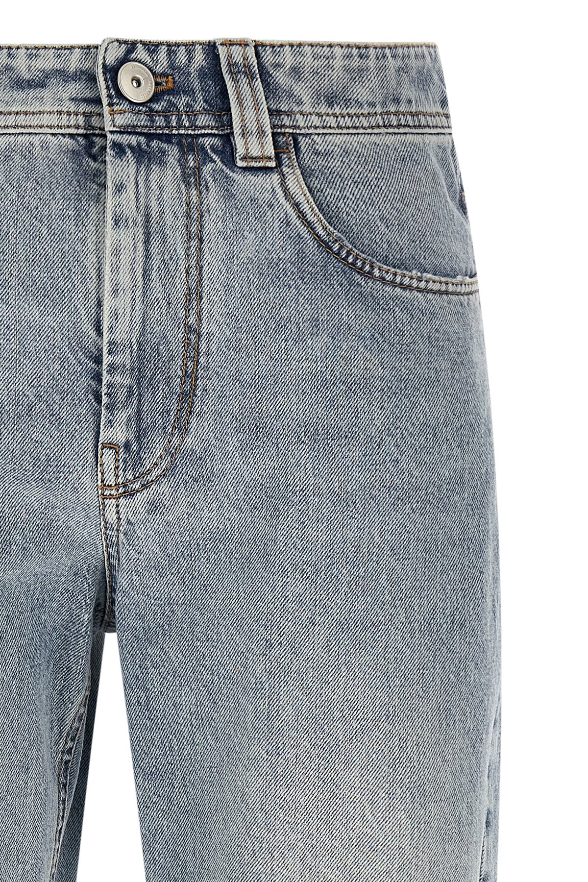 baggy tapered authentic denim jeans