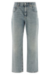 authentic denim retro jeans characterized by slight shades of vintage-effect c