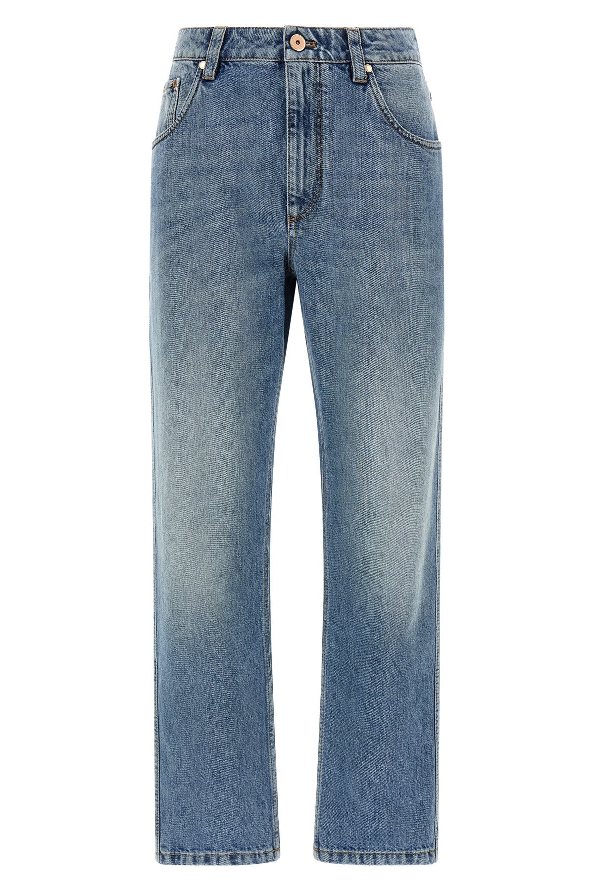 the straight leg cotton denim jeans