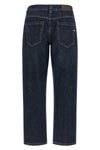 stone-washed cotton denim jeans