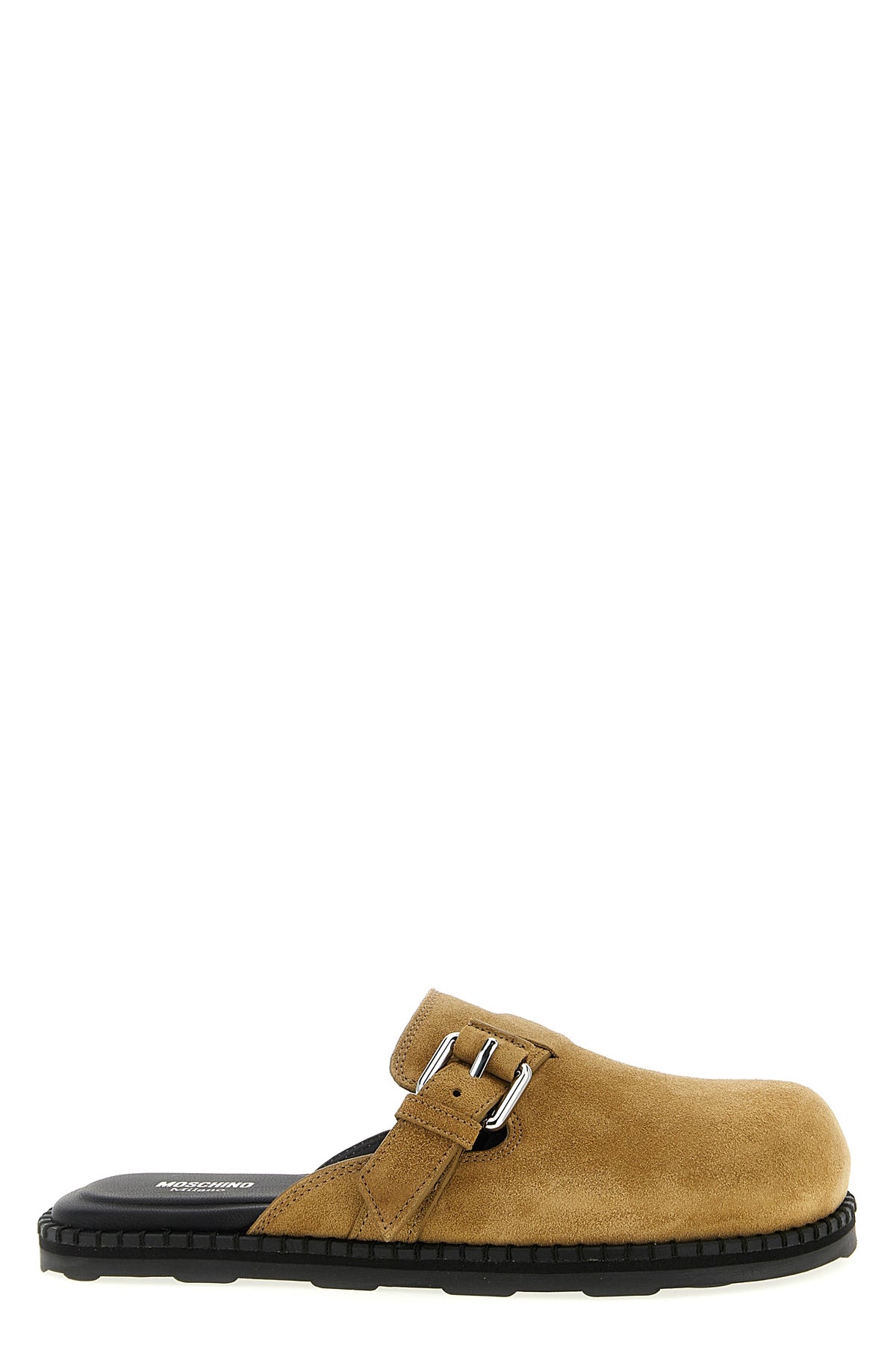 suede sabots