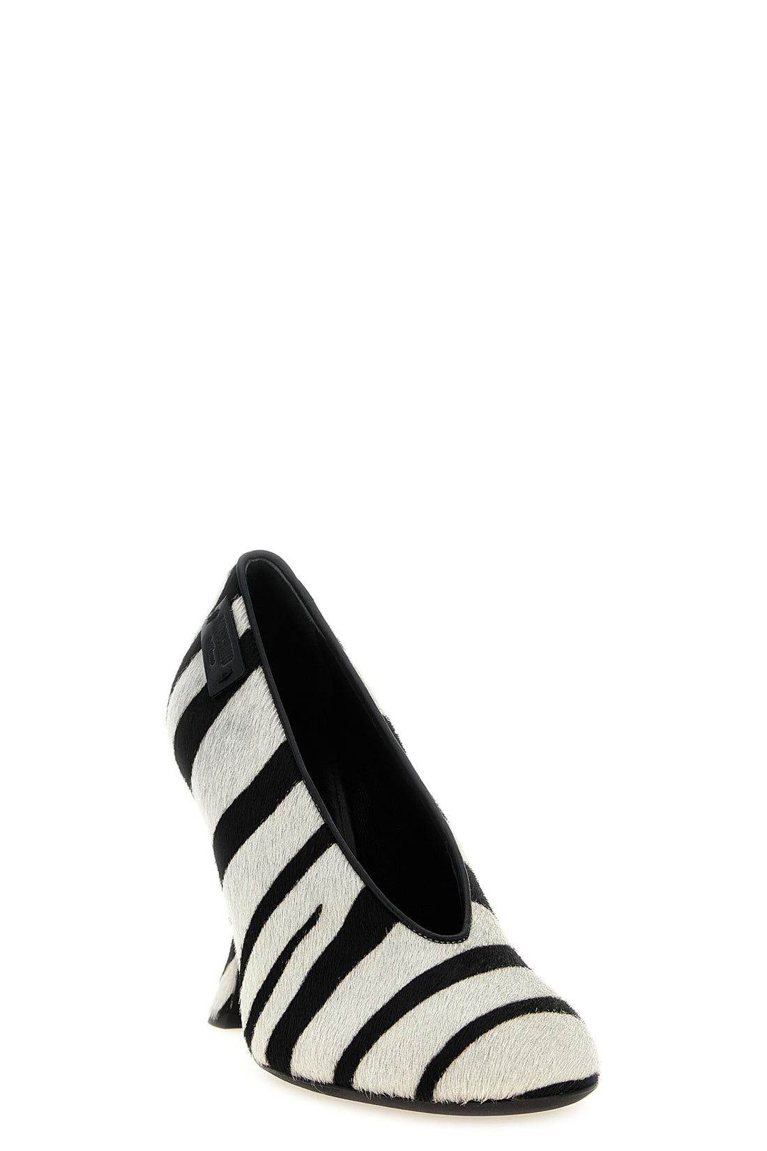 MOSCHINO 36 moschino zebra print pony hair pumps redefine the codes of formal footwear throu