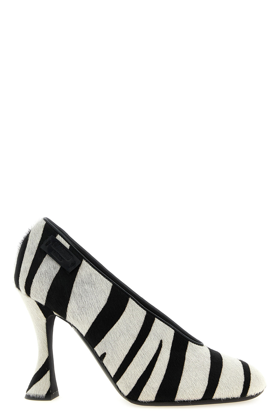 MOSCHINO 36 moschino zebra print pony hair pumps redefine the codes of formal footwear throu