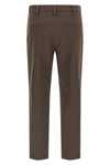 micro striped cotton trousers