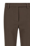 micro striped cotton trousers
