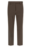 micro striped cotton trousers