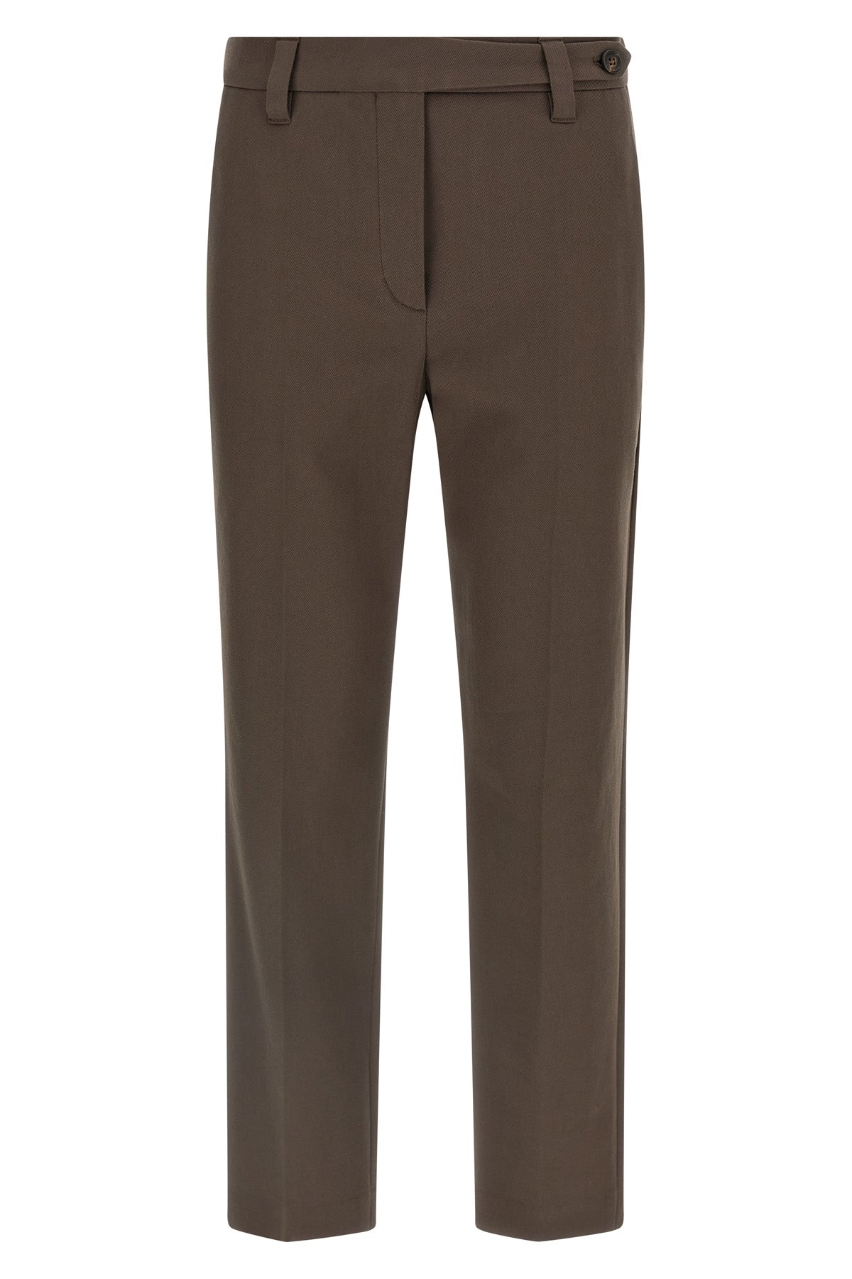 micro striped cotton trousers