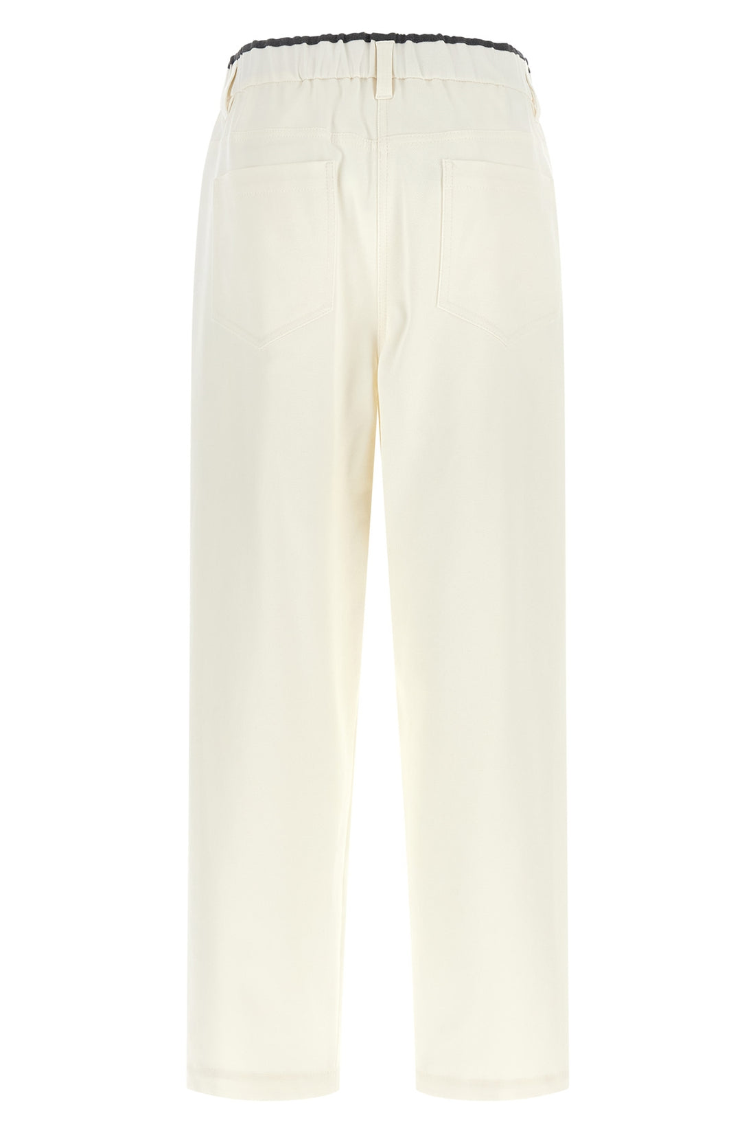 BRUNELLO CUCINELLI 36 brunello cucinelli trousers redefine the codes of everyday elegance through a re
