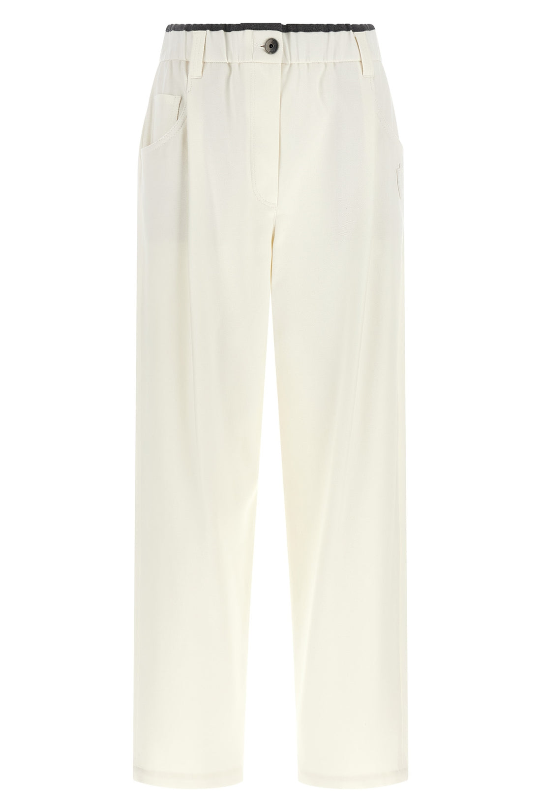 BRUNELLO CUCINELLI 36 brunello cucinelli trousers redefine the codes of everyday elegance through a re