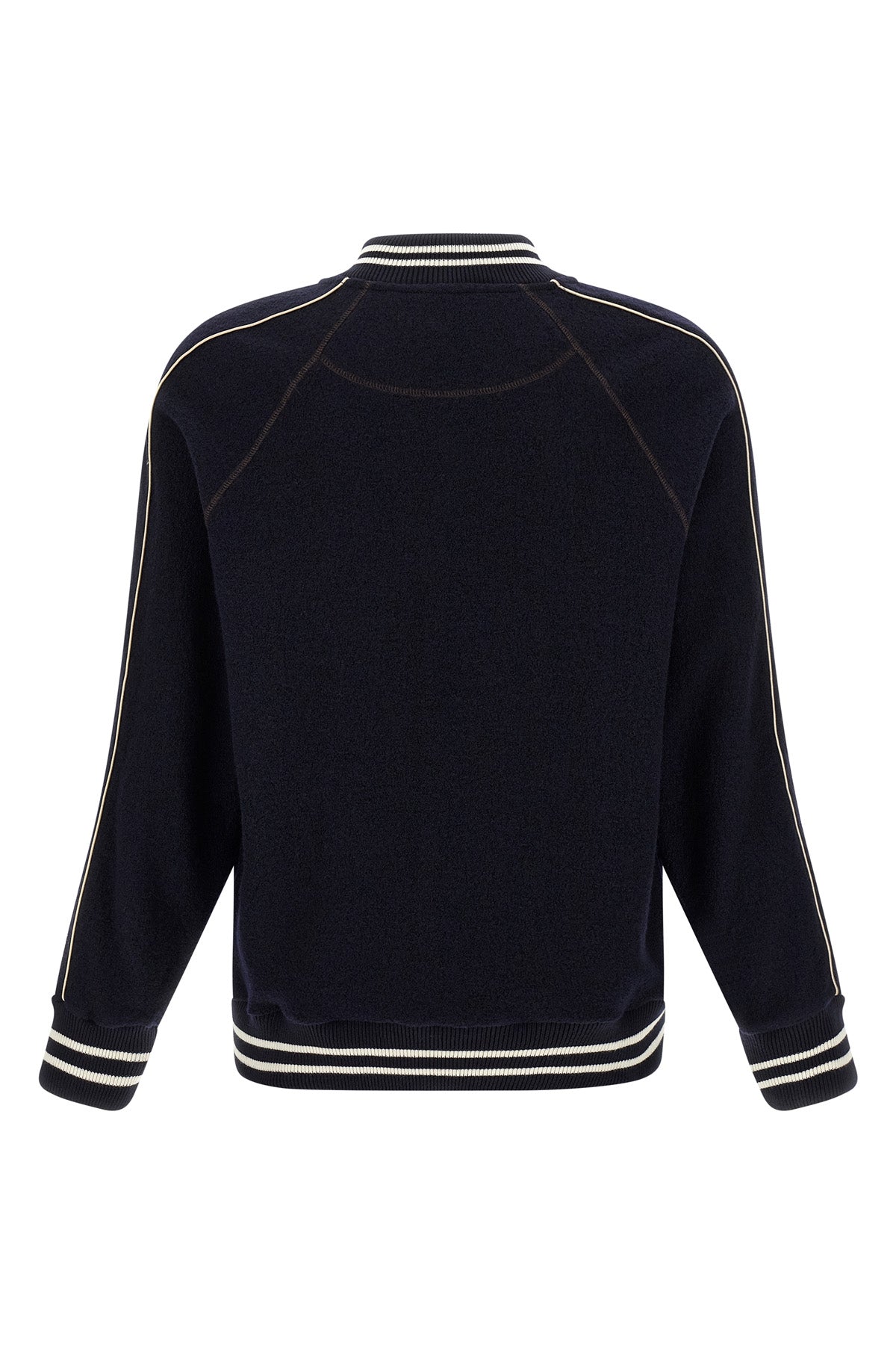 the october varsity boiled wool bomber jacket