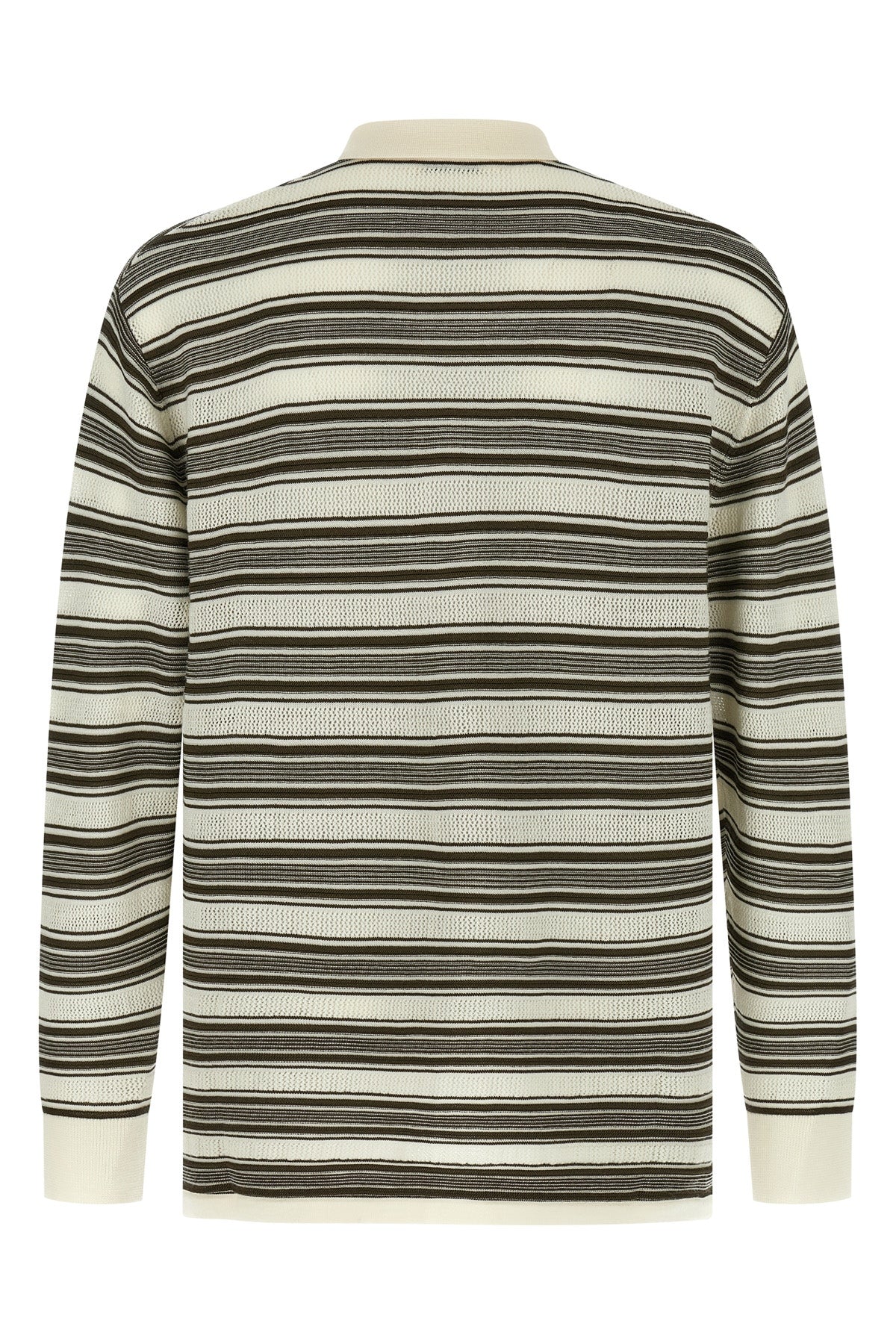 samuel striped wool and viscose polo shirt