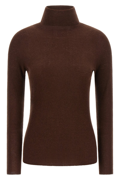 the fabiana filippi turtleneck redefines the concept of knitwear through a tight