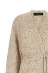 the fabiana filippi cardigan redefines the enveloping silhouette through a fine
