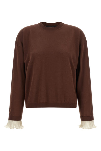 the fabiana filippi jersey reinterprets the classic crewneck design through a so