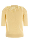 the fabiana filippi short-sleeved sweater is made of a fine yarn blend of virgin