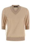 virgin wool and cotton blend sweater