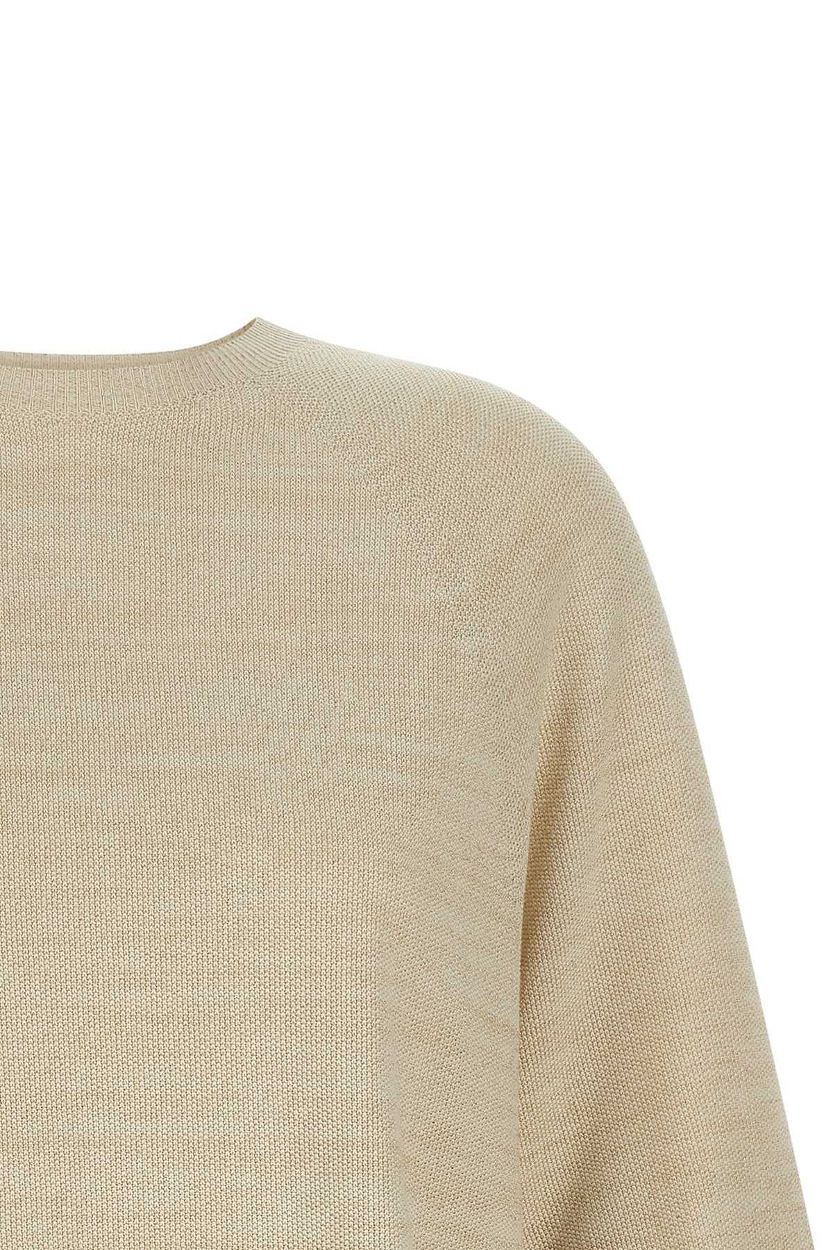 cotton blend and viscose knitted sweater
