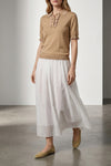 polo shirt in stretch silk and cotton