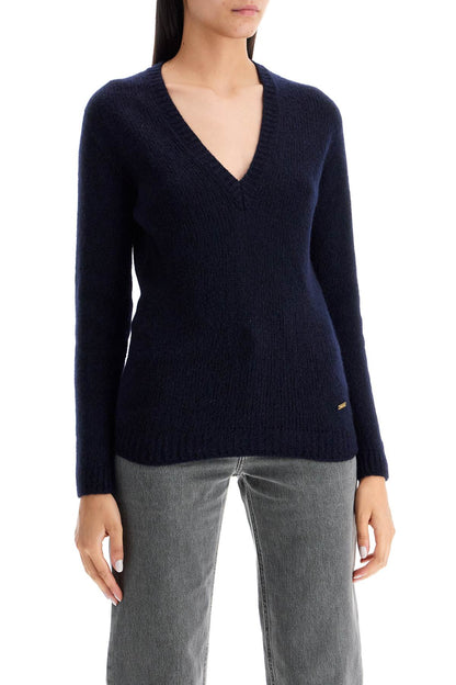 regular fit v-neck pullover sweater.