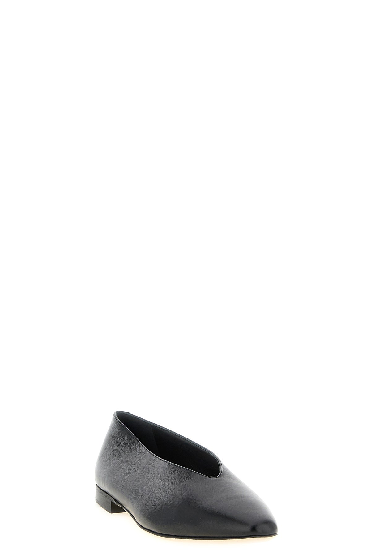 jimmy choo margot ballet flats are defined by a tapered silhouette and a deep