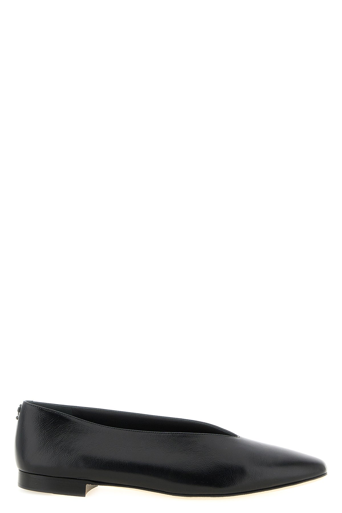 jimmy choo margot ballet flats are defined by a tapered silhouette and a deep