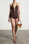 matilde semi-transparent stretch tulle jumpsuit handmade