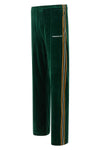 casablanca velour soft cotton velvet track pants