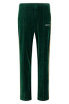 casablanca velour soft cotton velvet track pants